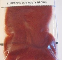 ������� Superfine dry fly dub  rusty brown
